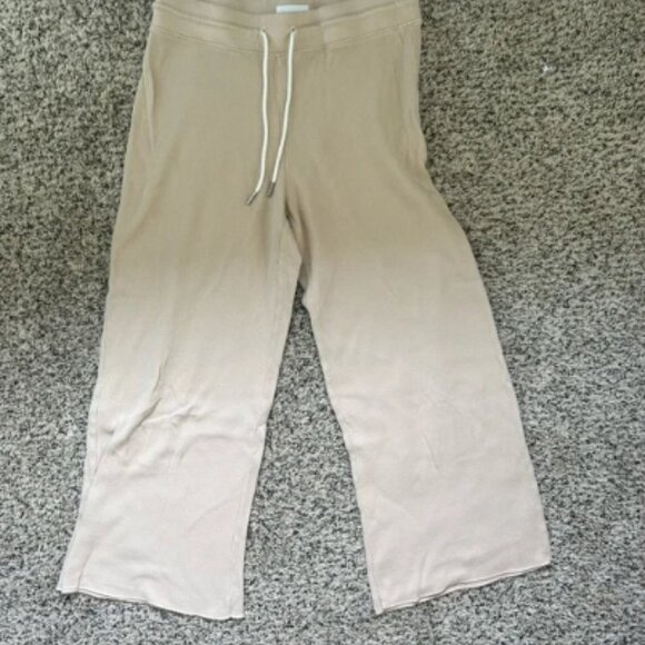 MATE the Label Waffle Wide Leg Cropped Pant - S - Picture 1 of 3